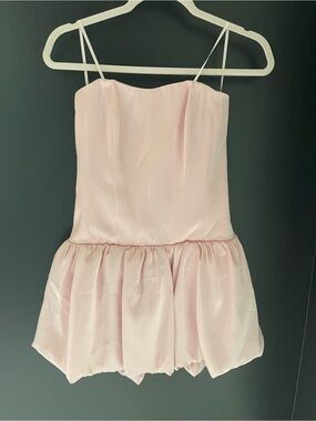 Light Pink Spaghetti Strap Babydoll Dress
